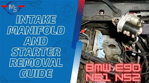 n51 intake manifold junction box|BMW Definitive Guide to Intake Manifold and Starter Removal.